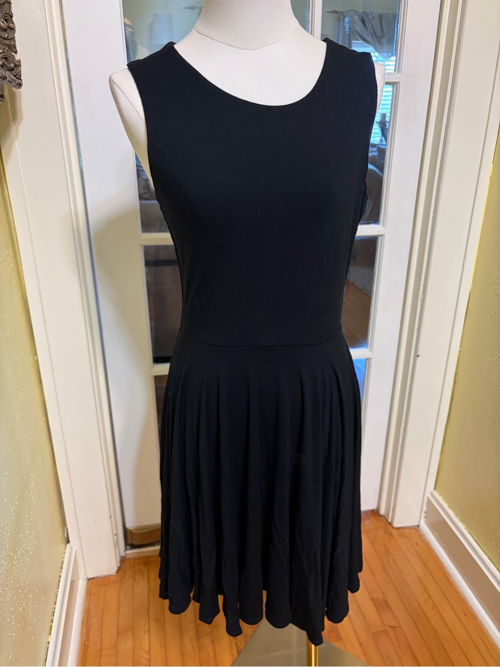 Cynthia Rowley Sleeveless Black Fit-and-Flare Dress